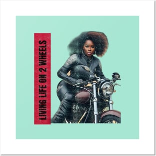 Girl Biker Posters and Art